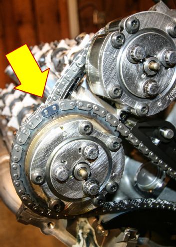 Billet Oil Pump Gear Install Timing Link