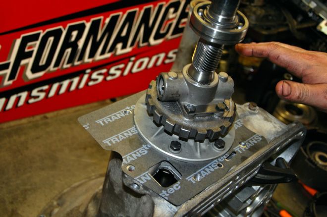 904 Transmission Output Shaft Installed In Governor