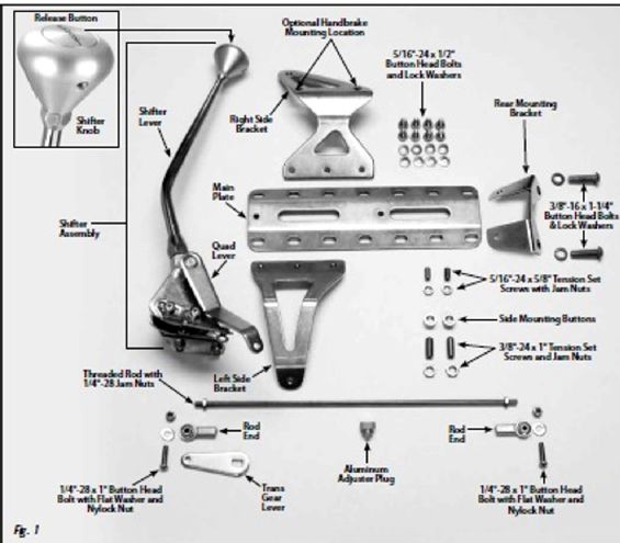 Shifter Parts Illustration