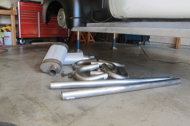 Jba 304l Stainless Steel Tubing And Hanger Brackets With A Pair Of Stainless Universal Mufflers