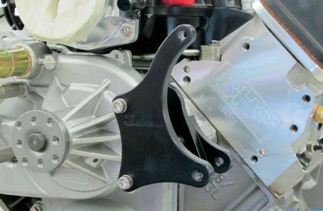 Ls Engine Rear Altinator Braket Attached To Water Pump