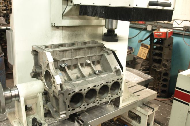 2013 Ford Mustang Stock Engine Block Sleeves Machined To Remove Excess Height