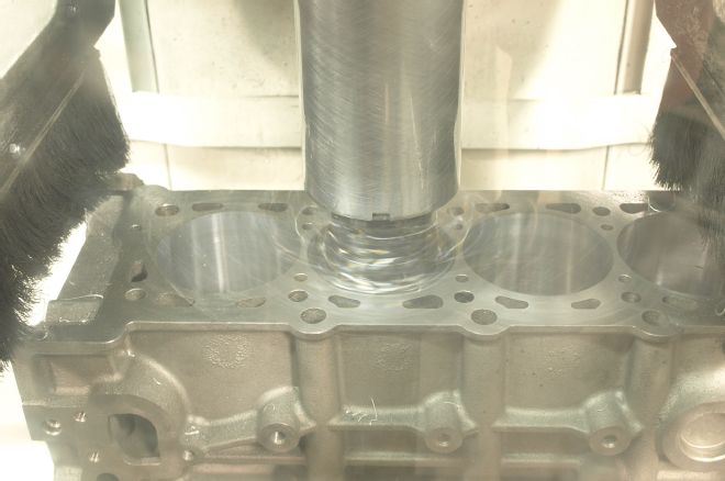 2013 Ford Mustang Stock Engine Block Cylinder Under Rottler Boing Bar Cutting Aluminum