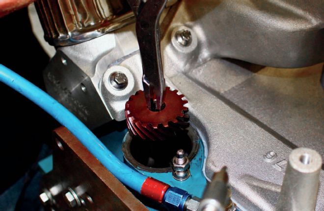 340 416 Combo Engine Installing Milodons Steel Gear Oil Pump Driveshaft