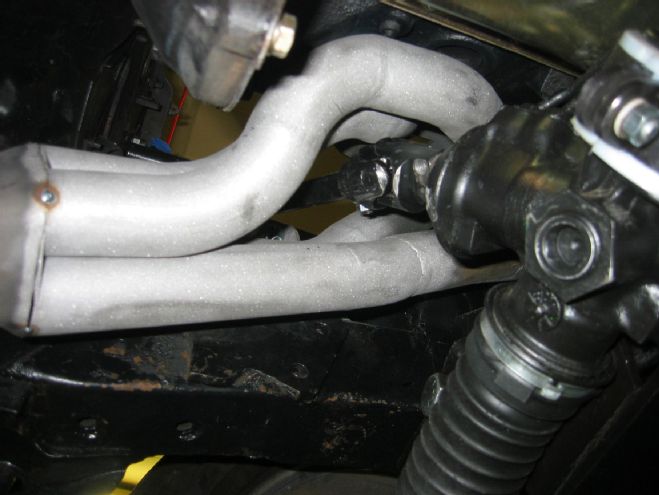 Header Wraped Around Steering Shaft