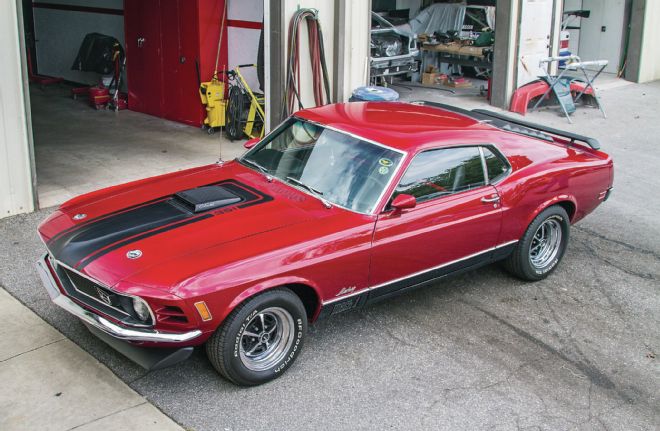 Scott Mays 1970 Mustang Mach 1 Three Quarter