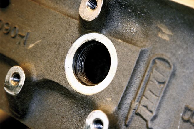 Pavement Modified Engine Threaded Holes