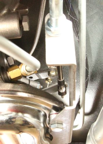 1968 Plymouth Valiant Tci Outlaw Threaded Cable Swivel Inserted In Shift Lever