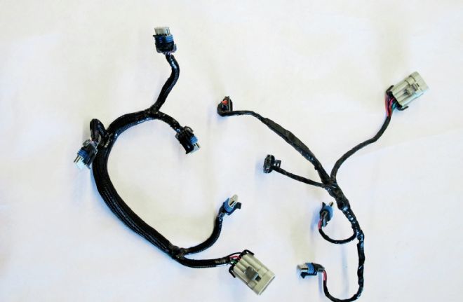 Stock Gm Coil Harness And Modified Coil Harness In Classicbraid Wiring Looms