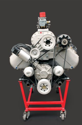 Ardun Engine On Rolling Stand