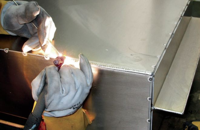 Seams Are Tig Welded