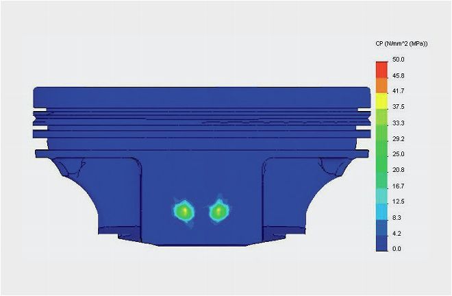 Fea Contact Pressure Image On Minor Thrust Face