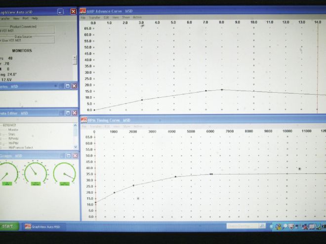 Msd Pro Data Screen Shot