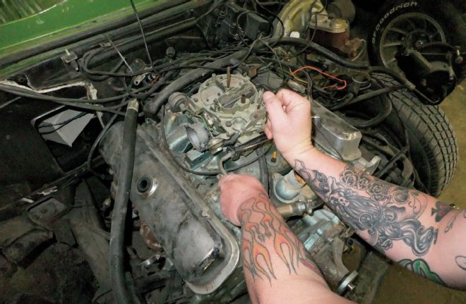 Remove Rochester Quadrajet Carburetor