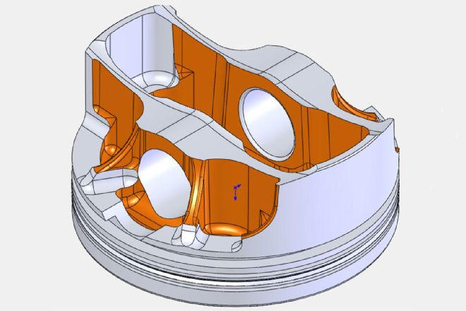 Je Assymetrical Piston Offset Piston