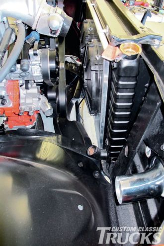 Where Tubing Enters Engine Compartment From Intercooler