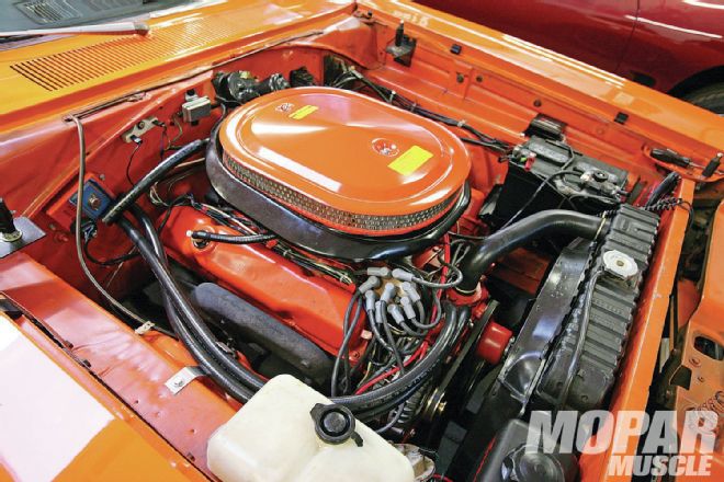 1969 Plymouth Road Runner Engine Bay View