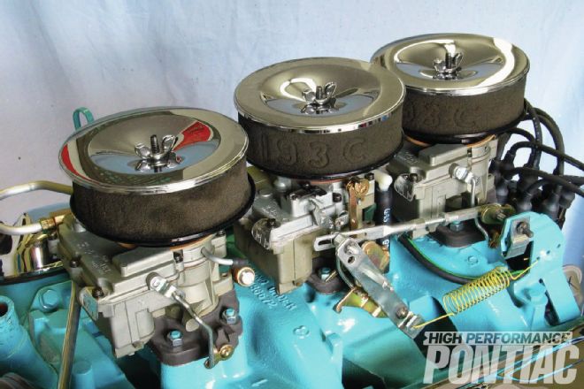 1965 Pontiac GTO Tri Power 389 Carburetors Drivers Side