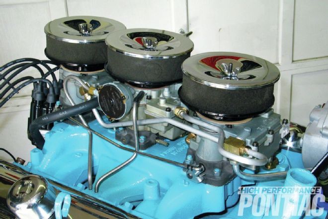 1965 Pontiac GTO Tri Power 389 Carburetors Passenger Side