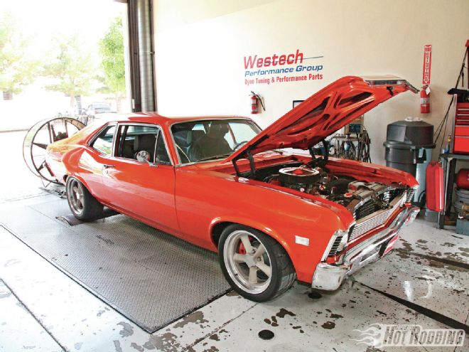 1212phr 01 O 1968 Chevrolet Nova Dyno Tune Westech Chassis Dyno