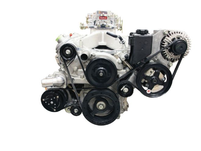 1205sr 02+ls327 327 Iron Block Crate Engine+pulleys