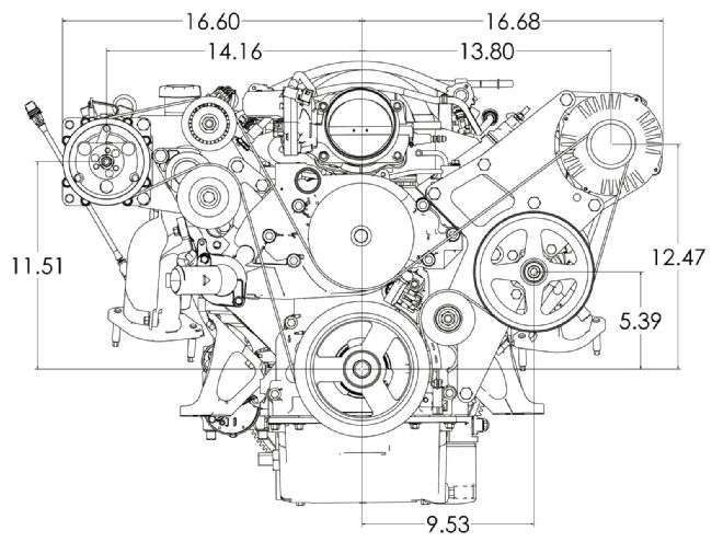 1205sr 04+ls327 327 Iron Block Crate Engine+blue Prints