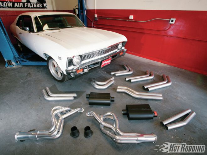 1968 Chevy Nova Dual Exhaust System - Piping Up
