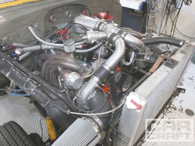 Ccrp 1104 01 O+the Wrenchrat Twin Turbo Kit+engine Setup
