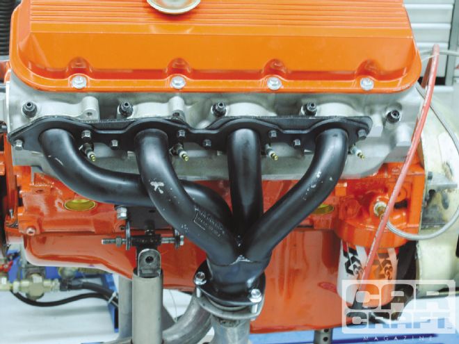 Ccrp 1102 09 O+demon Engines Low Buck 454 Engine Build Part Iii+hedman Shorty Headers