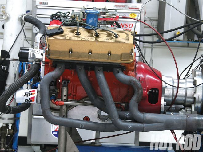 Hrdp 1009 10 O+dick Landy Industries 484ci Hemi Engine Rebuild+with Headers