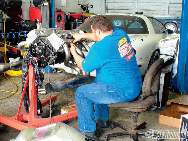 1009phr 09 O+527ci Big Block Chevy+headers