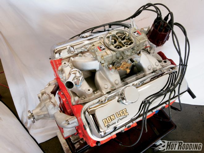 0806phr 03 O+chevy 496 Big Block Engine Build+completed Engine