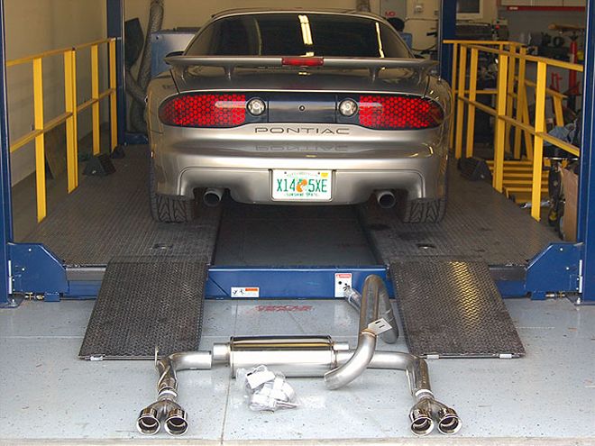 Hppp 0705 1 Z+2001 Pontiac Trans Am Corsa Exhaust Install+corsa Kit