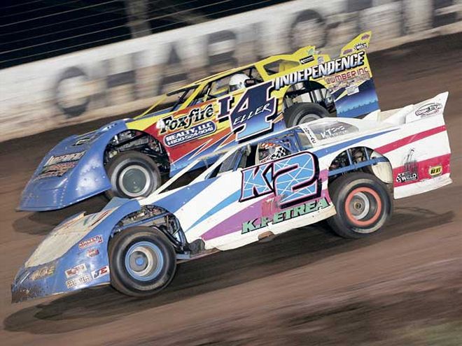 0604ctrp 01z+Eller Dirt Late Model Race Car And Petrea Dirt Late Model Race Car+Drivers Side View