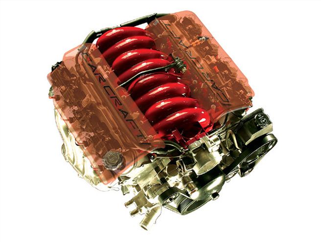 Ccrp 0412 Z+car Craft Engine Block+aerial View