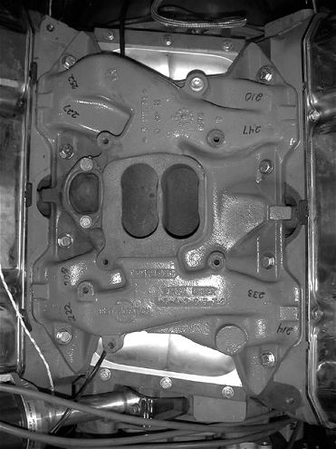 Mopp 0207 07 Z+intake Manifold Engine Test+factory Iron Circa