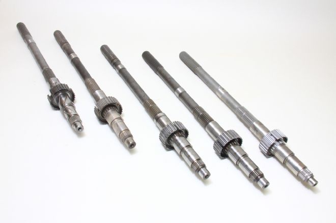 Five T 5 Output Shafts