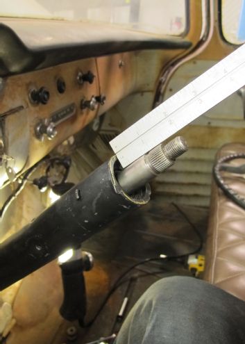 1955 Chevrolet 3100 Measuring Steering Column Top