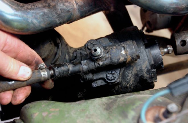 1971 Plymouth Satellite Removing Stock Steering Box By Disconnecting The Pot Coupler