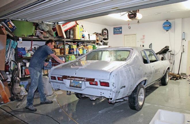 1974 Chevy Nova In Garage