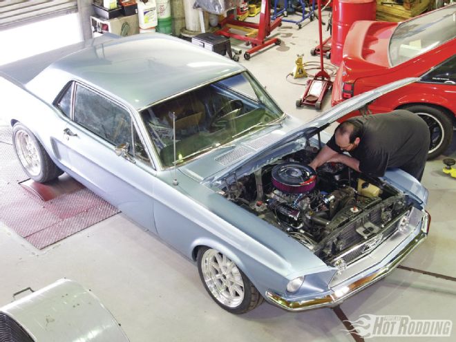 1968 Ford Mustang Top View