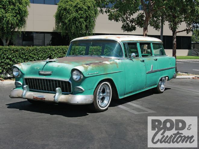 Power Steering And A New Column For The ’55 Wagon - Rod & Custom Magazine