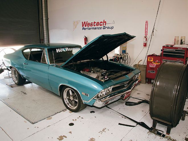 0808phr 03 Z+1968 Chevy Chevelle+inside Garage