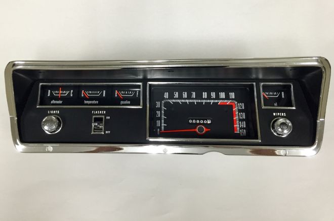022 Restored 1968 Plymouth Valiant Instrument Panel