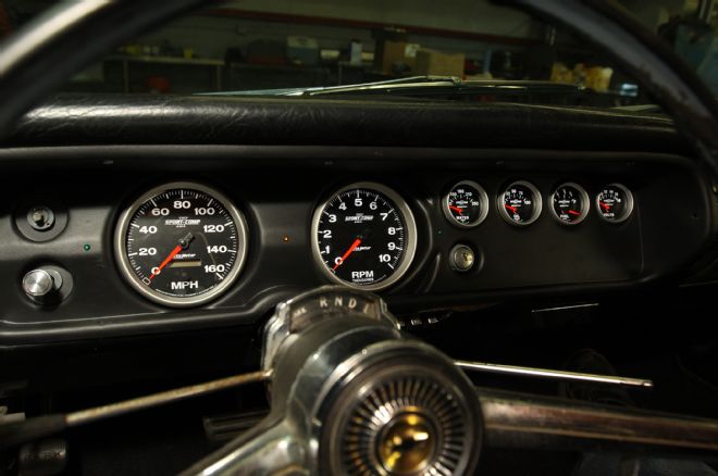 1965 Chevelle Gauges At Night