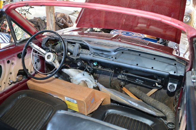 1968 Ford Mustang Convertible Project Interior Before