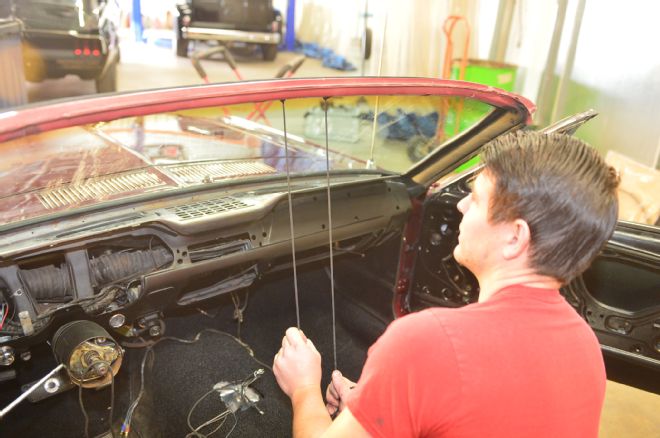 1968 Ford Mustang Convertible Project Windshield Install 12 Continue Pulling