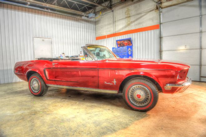 1968 Ford Mustang Convertible Project C Stripe Install 10 Finished