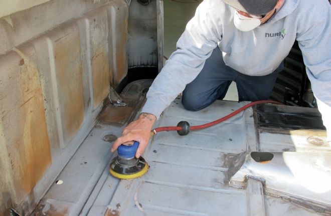 1956 Chevrolet Truck Interior Sanding Cab Floor