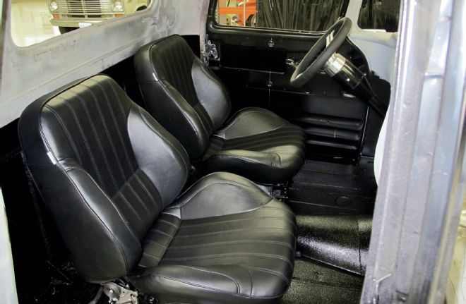 1956 Chevrolet Truck Interior Scat Bucket Seats Installed